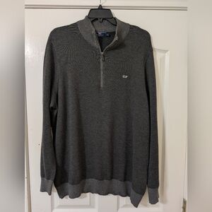 Vineyard Vines Dark Gray Quarter‎ Zip Sweater
